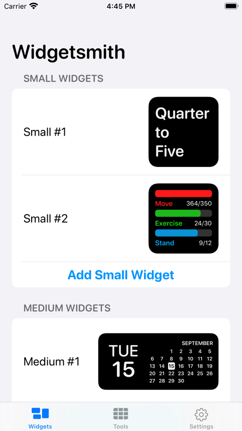 widgetsmith小组件