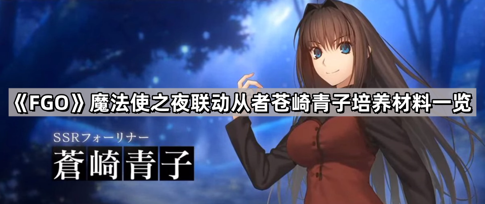 《Fate/Grand Order》魔法使之夜联动从者苍崎青子培养材料一览