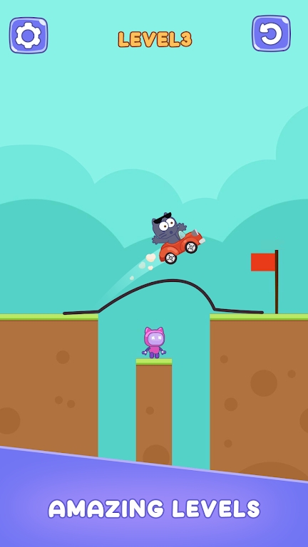 Draw Bridge: Cat Puzzle Game