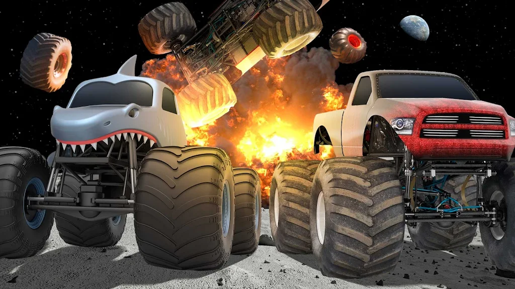 Monster Truck Crash Moon