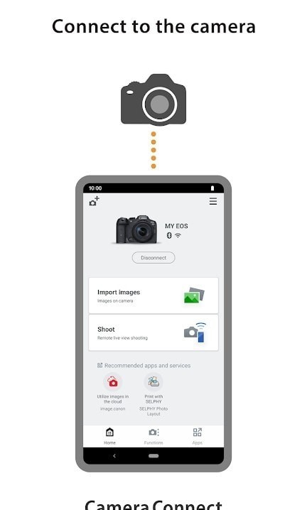 佳能相机连接手机app